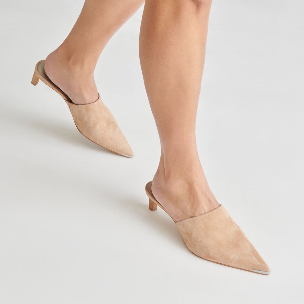 Dolce Vita Lexy Heels Camel Suede