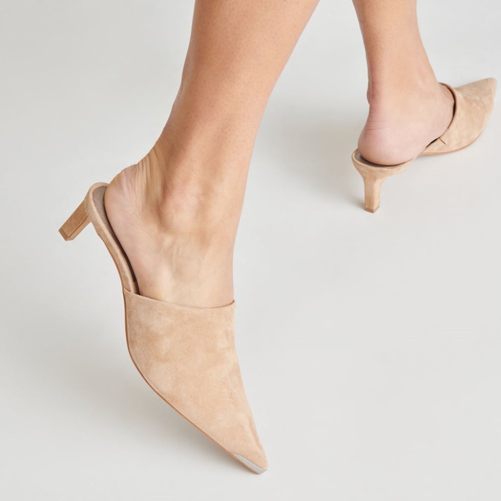 Dolce Vita Lexy Heels Camel Suede