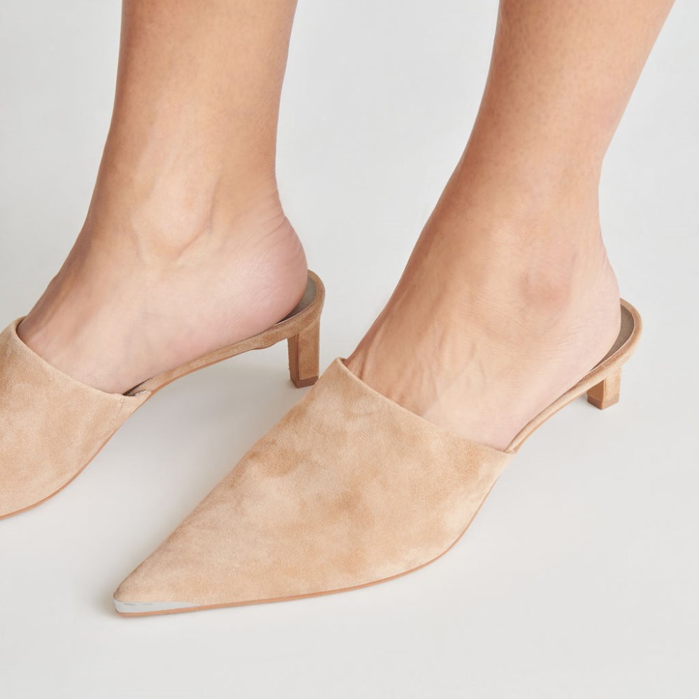 Dolce Vita Lexy Heels Camel Suede