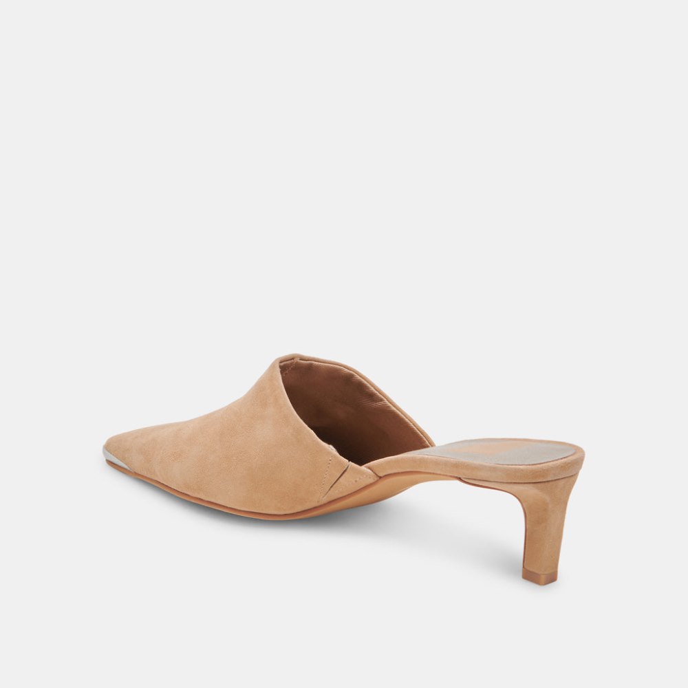 Dolce Vita Lexy Heels Camel Suede
