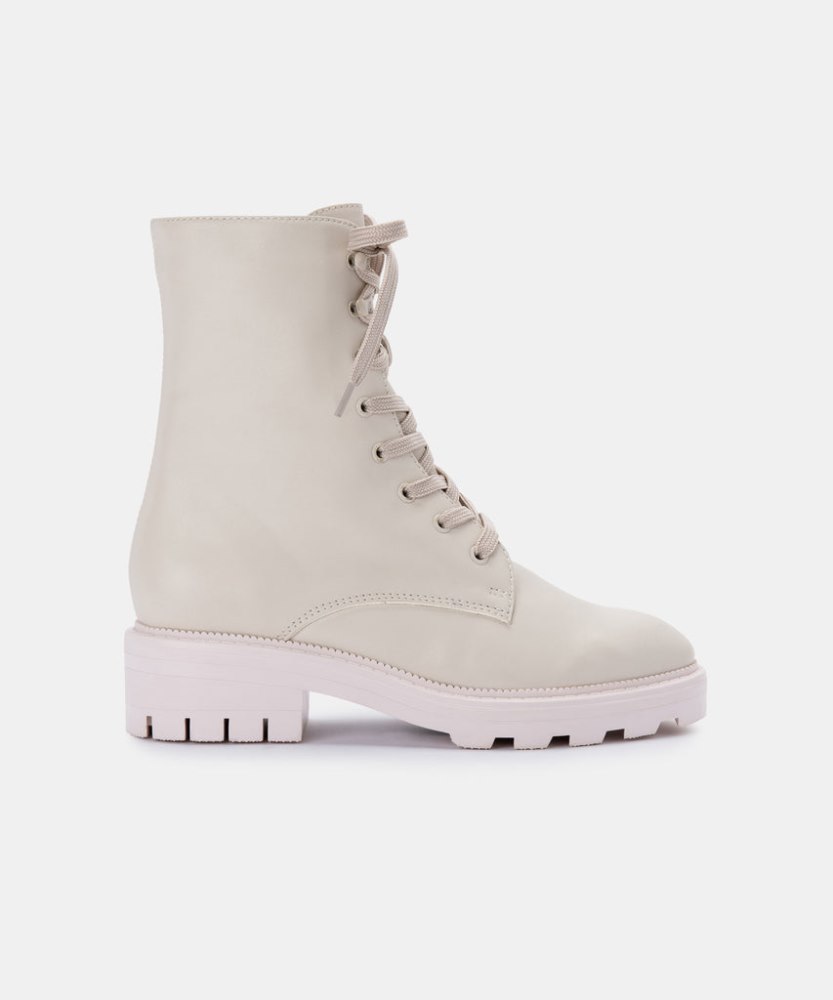 Dolce Vita Lottie Boots Ivory Leather