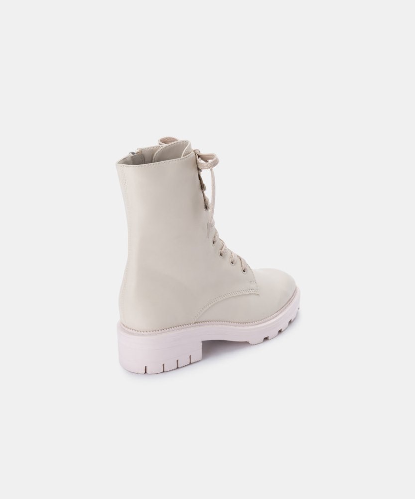 Dolce Vita Lottie Boots Ivory Leather