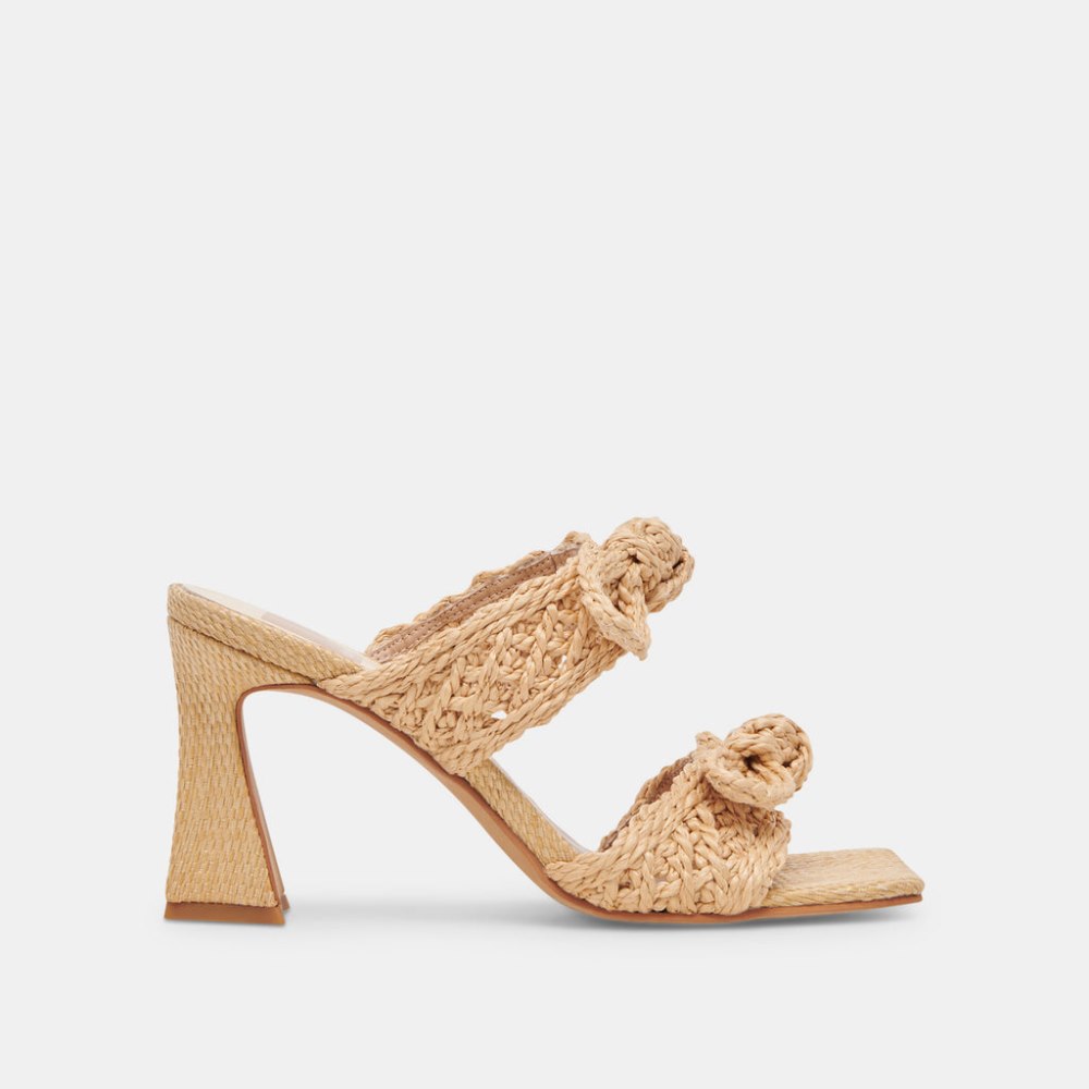 Dolce Vita Niyah Heels Lt Natural Raffia