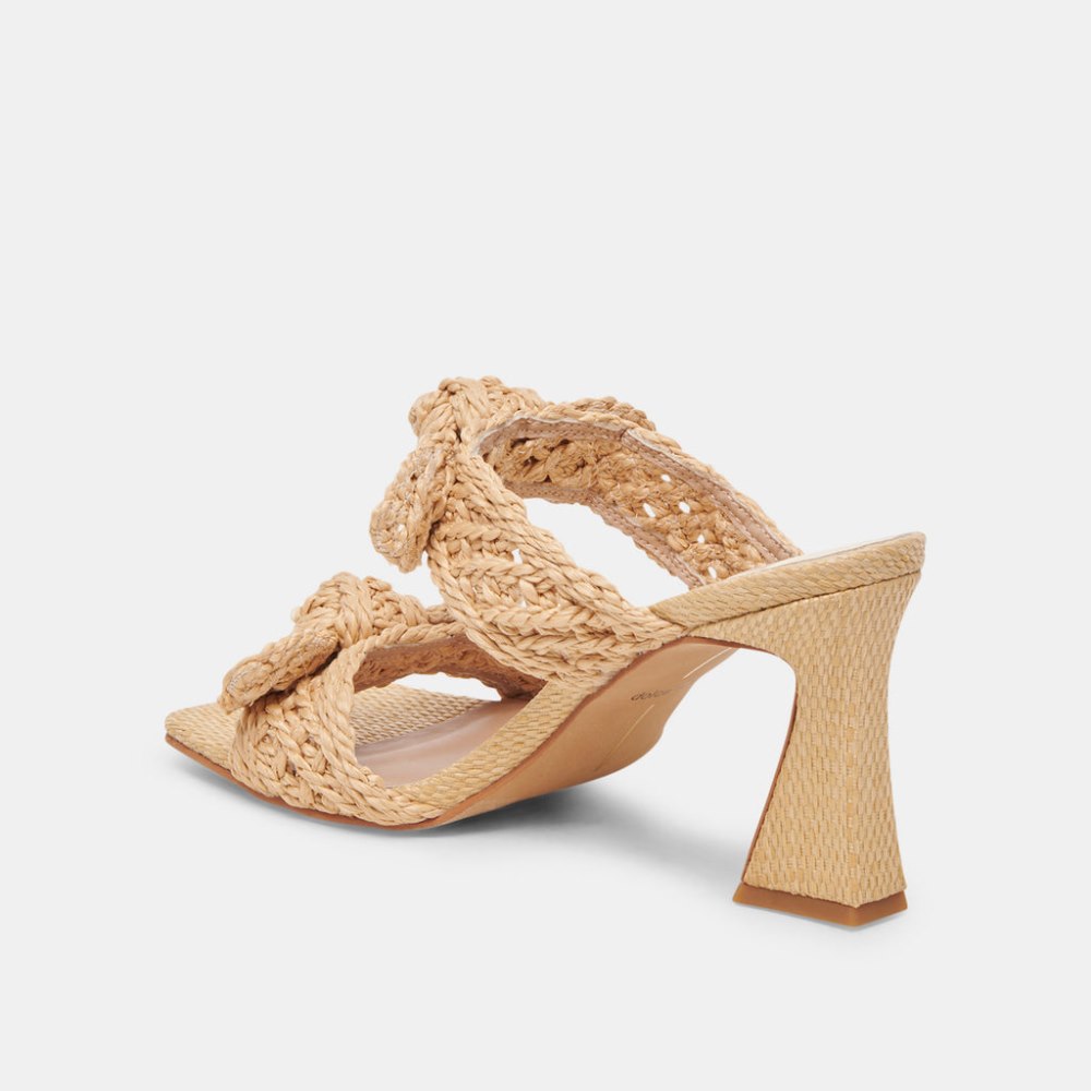 Dolce Vita Niyah Heels Lt Natural Raffia