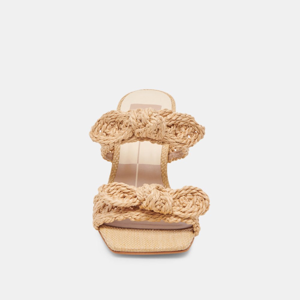Dolce Vita Niyah Heels Lt Natural Raffia