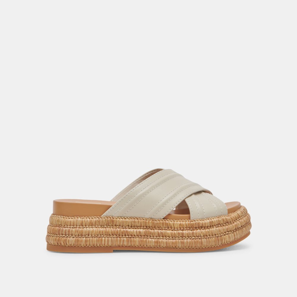Dolce Vita Weslee Sandals Ivory Leather