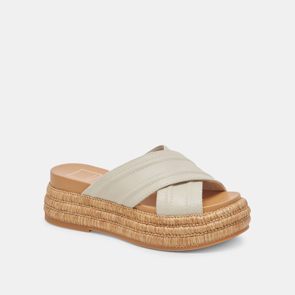 Dolce Vita Weslee Sandals Ivory Leather