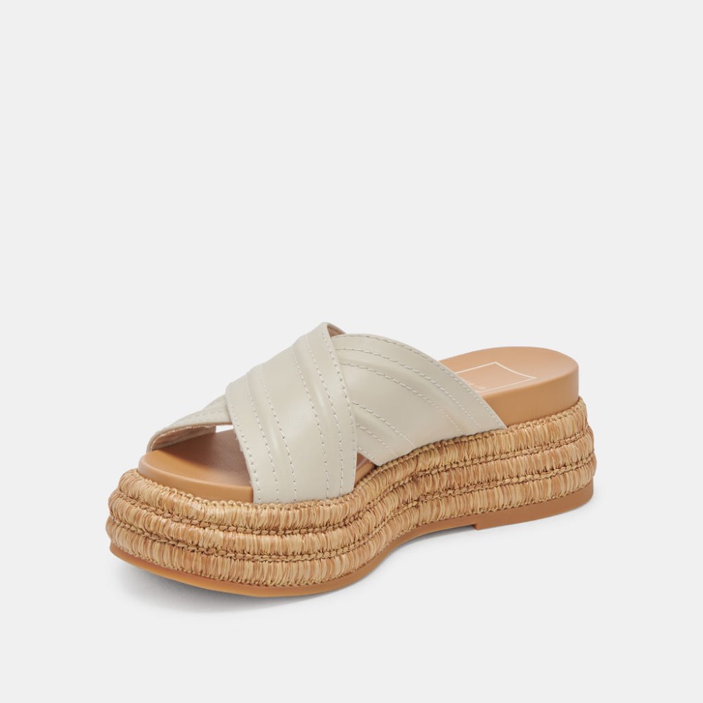 Dolce Vita Weslee Sandals Ivory Leather