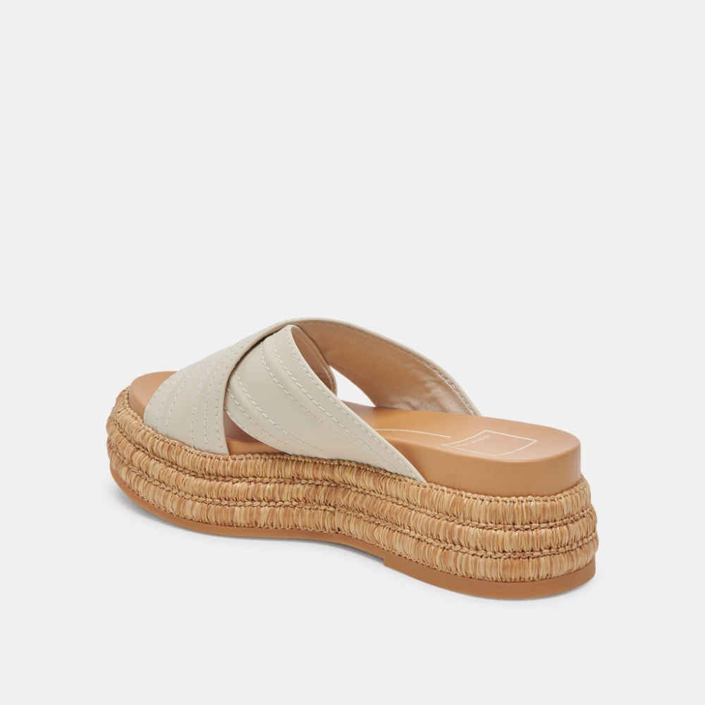 Dolce Vita Weslee Sandals Ivory Leather