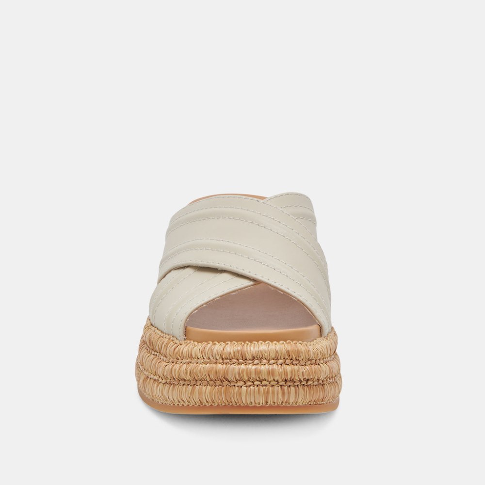 Dolce Vita Weslee Sandals Ivory Leather