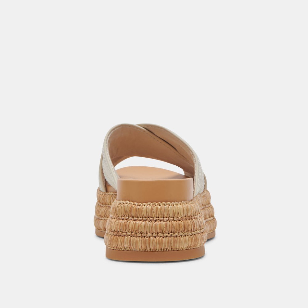 Dolce Vita Weslee Sandals Ivory Leather