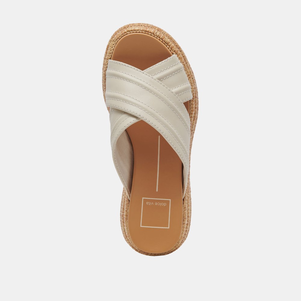 Dolce Vita Weslee Sandals Ivory Leather