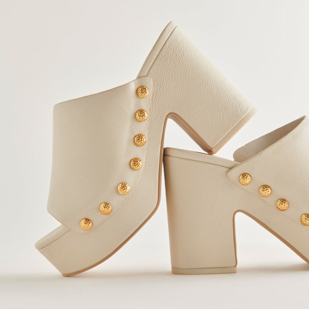 Dolce Vita Emol Heels Off White Leather