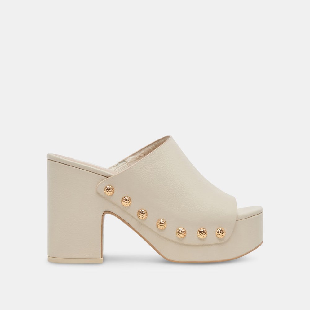 Dolce Vita Emol Heels Off White Leather