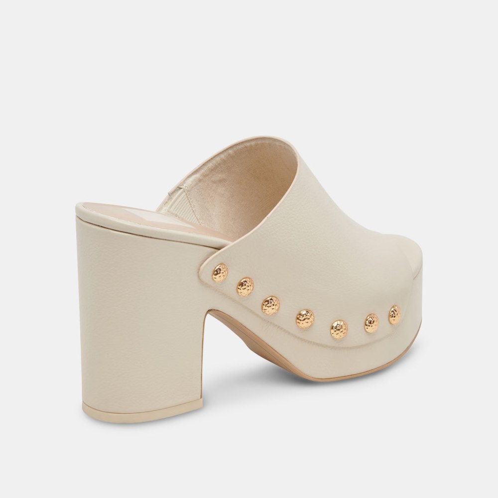 Dolce Vita Emol Heels Off White Leather
