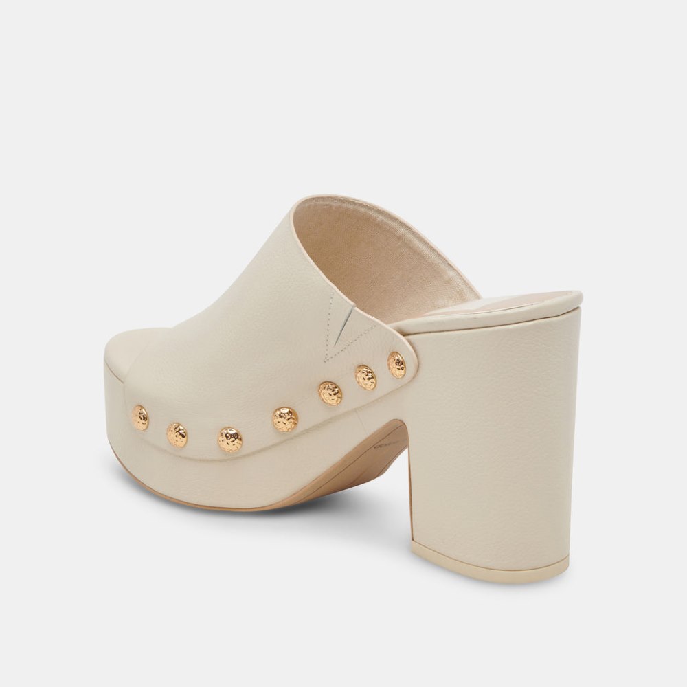 Dolce Vita Emol Heels Off White Leather