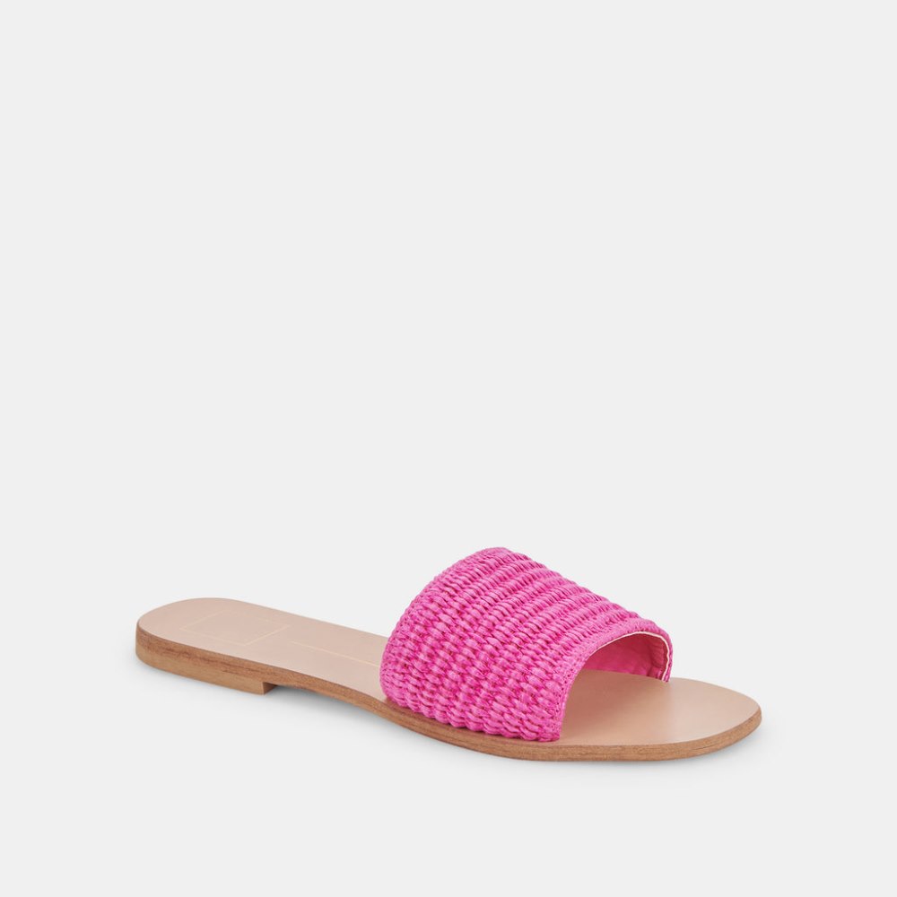 Dolce Vita Belle Sandals Orchid Raffia