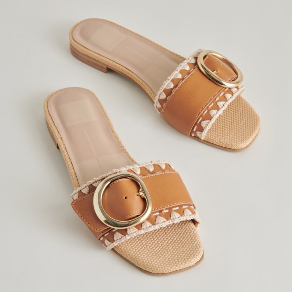 Dolce Vita Grecia Sandals Tan Leather