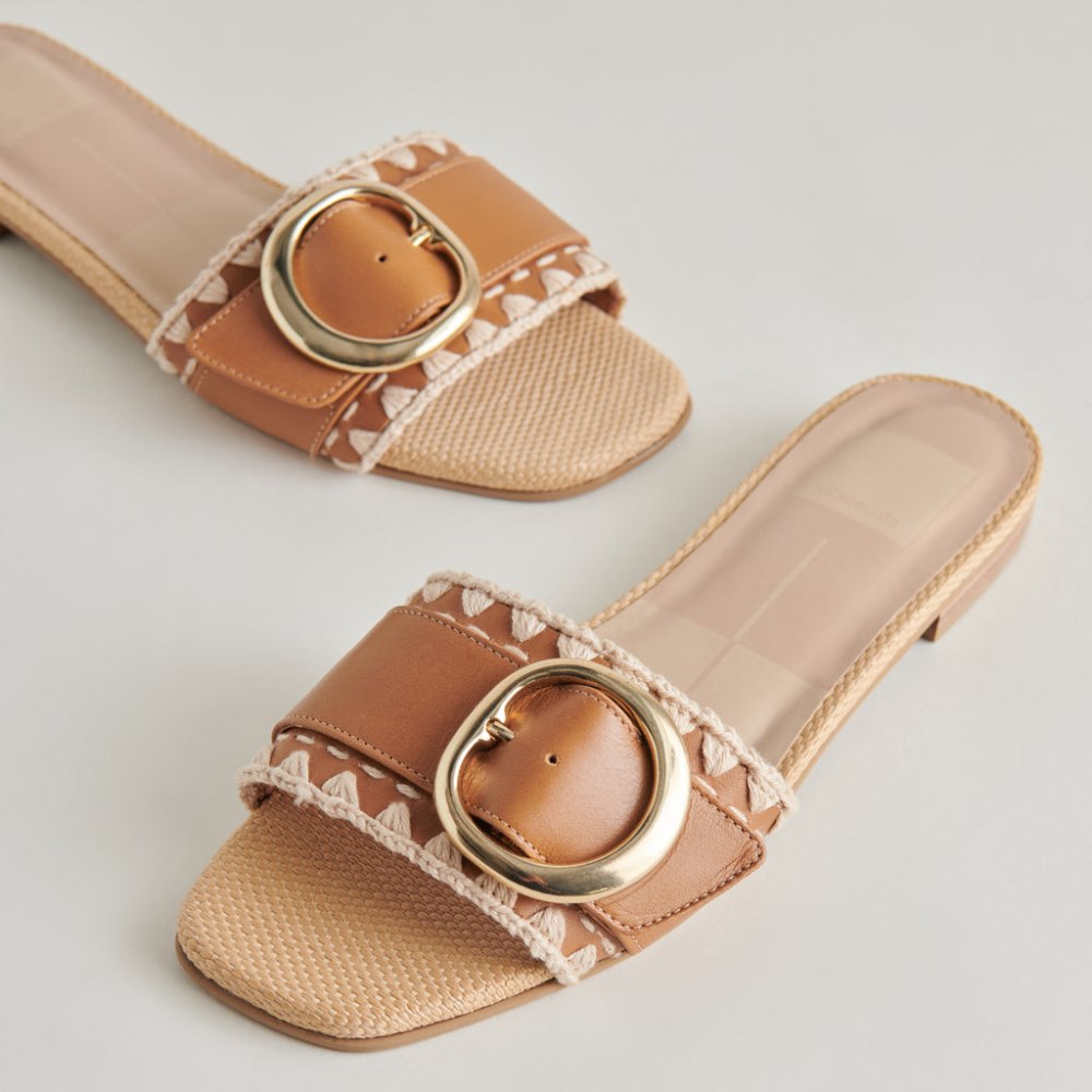 Dolce Vita Grecia Sandals Tan Leather