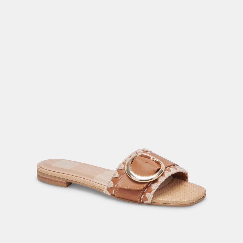Dolce Vita Grecia Sandals Tan Leather
