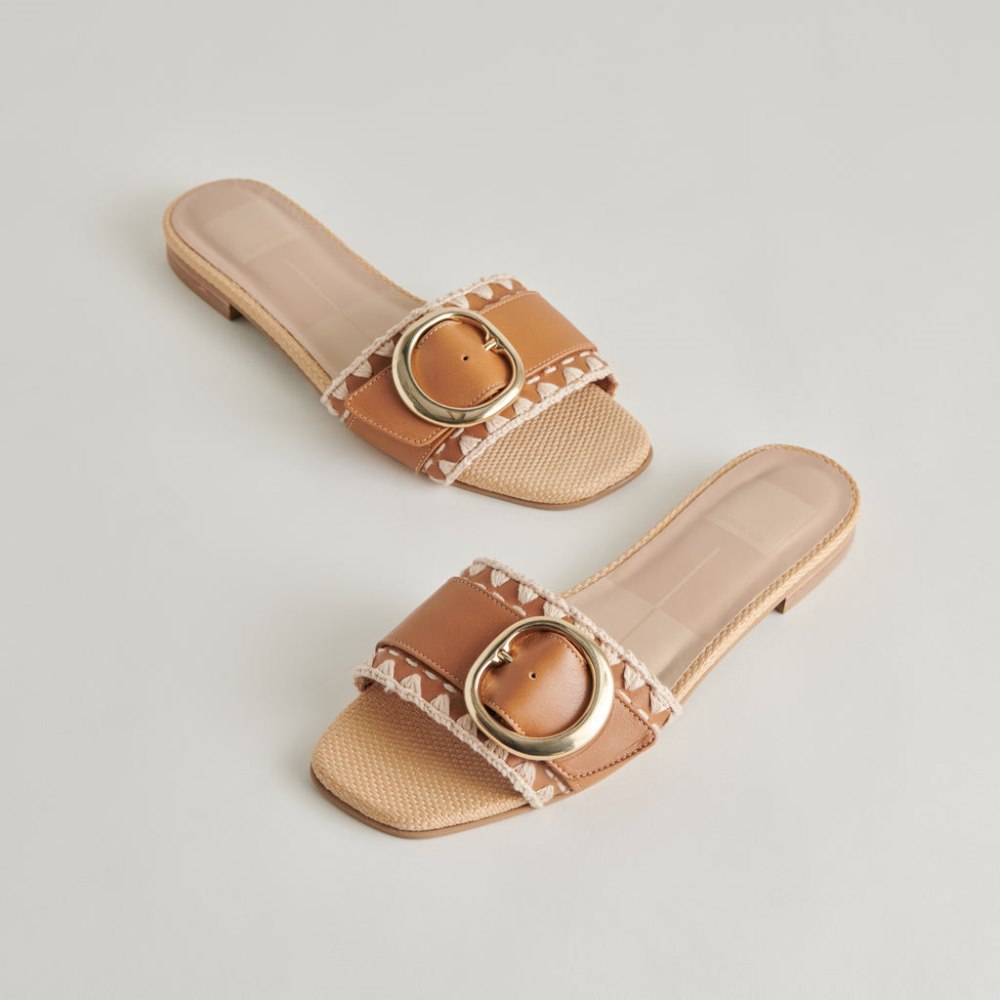 Dolce Vita Grecia Sandals Tan Leather