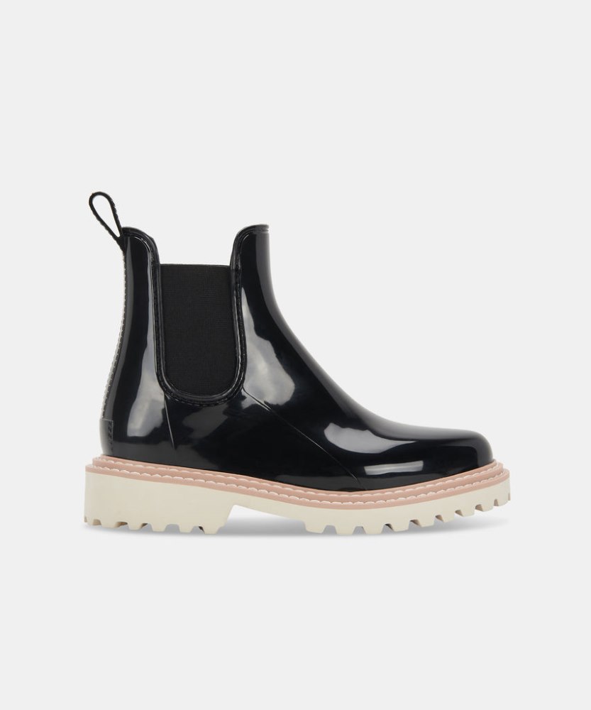 Dolce Vita Stormy Rainboots Onyx Patent Stella