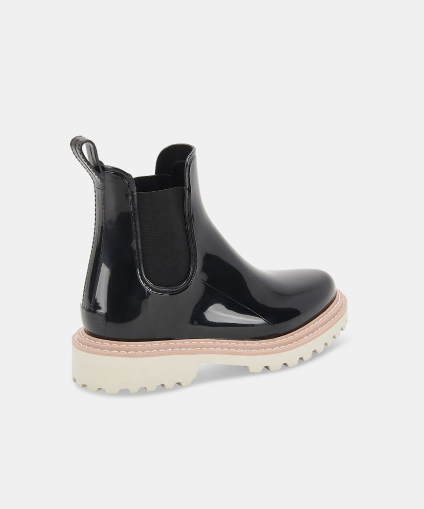 Dolce Vita Stormy Rainboots Onyx Patent Stella