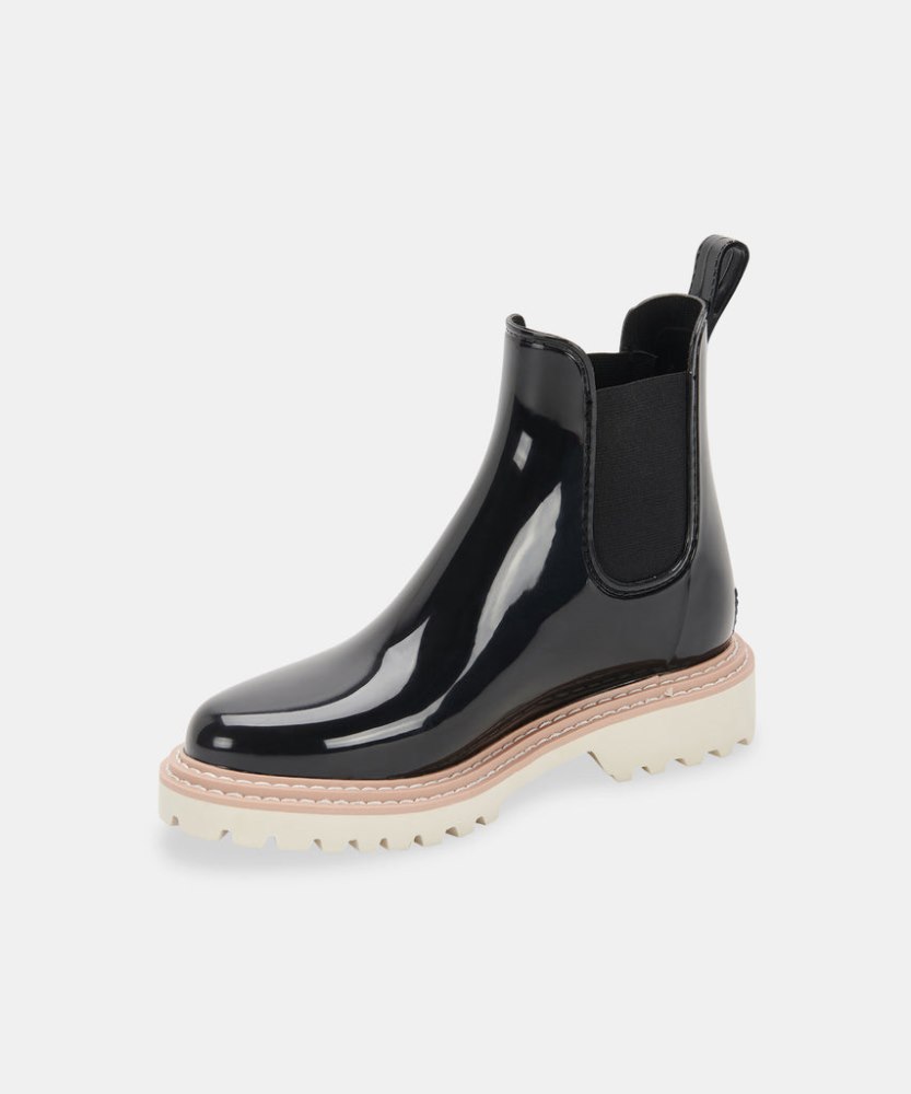 Dolce Vita Stormy Rainboots Onyx Patent Stella