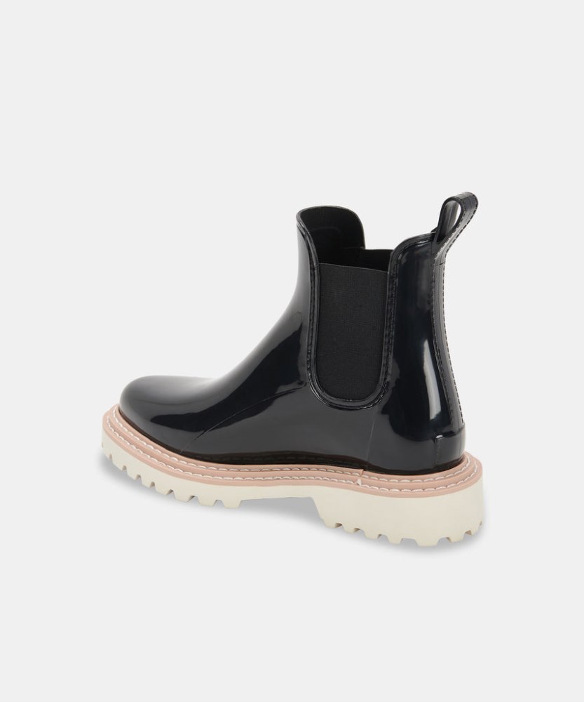 Dolce Vita Stormy Rainboots Onyx Patent Stella