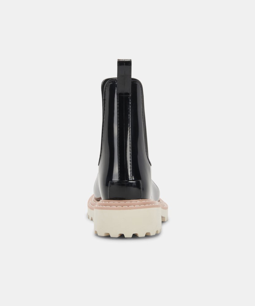 Dolce Vita Stormy Rainboots Onyx Patent Stella