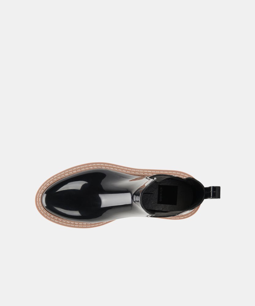 Dolce Vita Stormy Rainboots Onyx Patent Stella