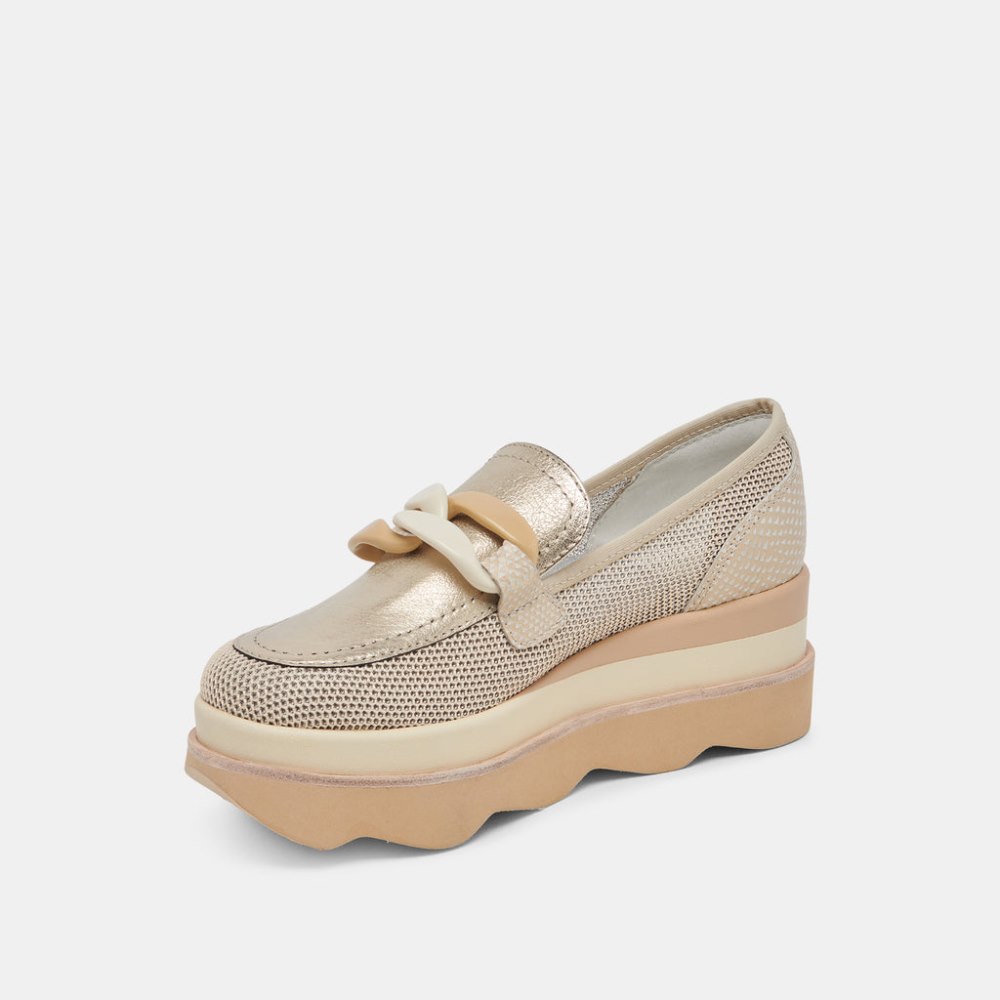 Dolce Vita Jaksen Sneakers Gold Mesh