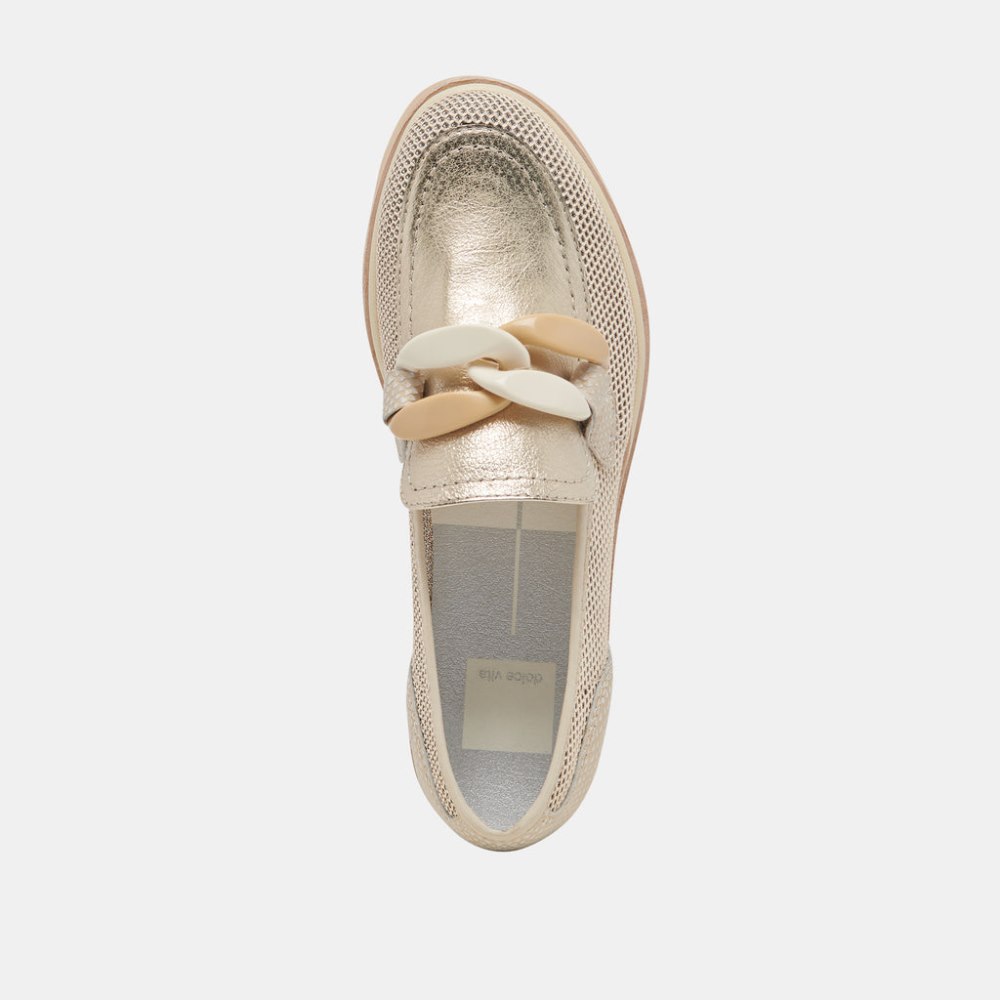 Dolce Vita Jaksen Sneakers Gold Mesh