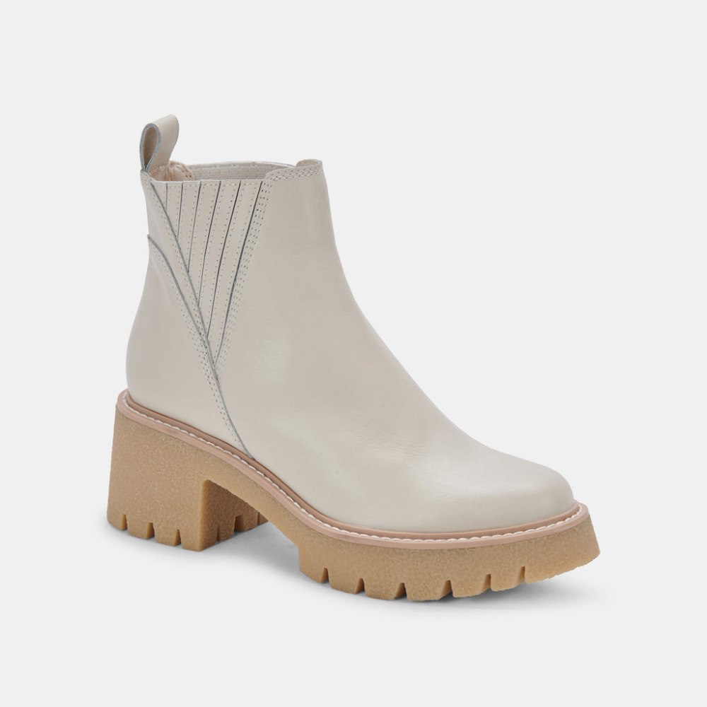 Dolce Vita Harte H2o Boots Ivory Leather