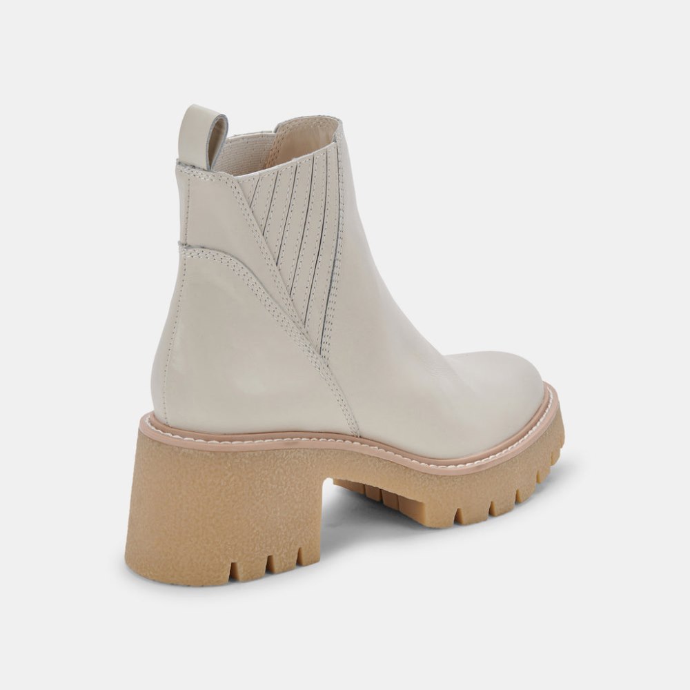 Dolce Vita Harte H2o Boots Ivory Leather