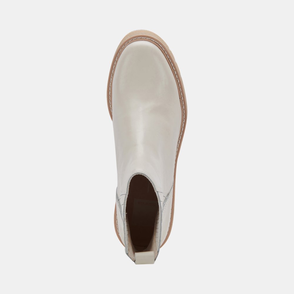 Dolce Vita Harte H2o Boots Ivory Leather
