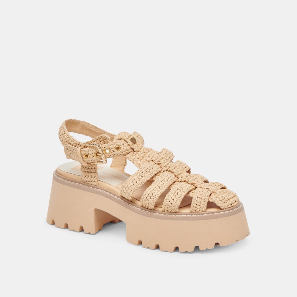 Dolce Vita Lasly Sandals Natural Knit