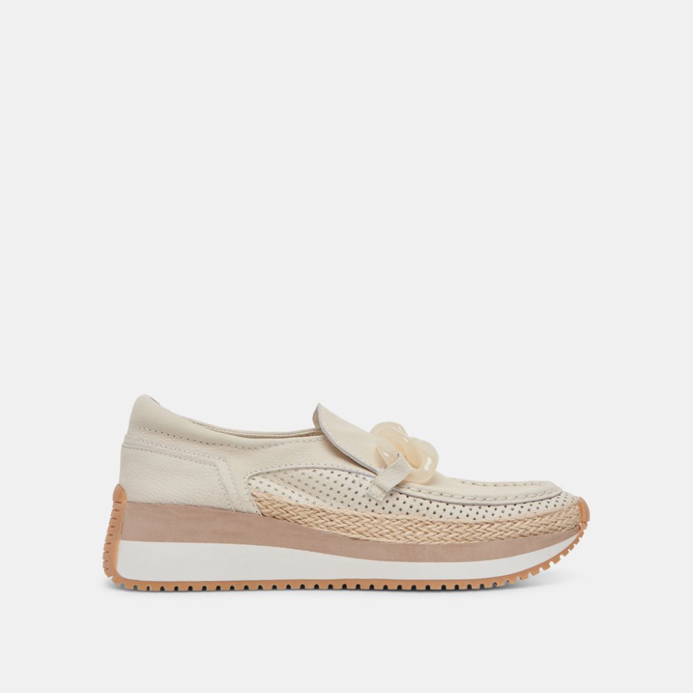 Dolce Vita Jadah Sneakers Ivory Nubuck