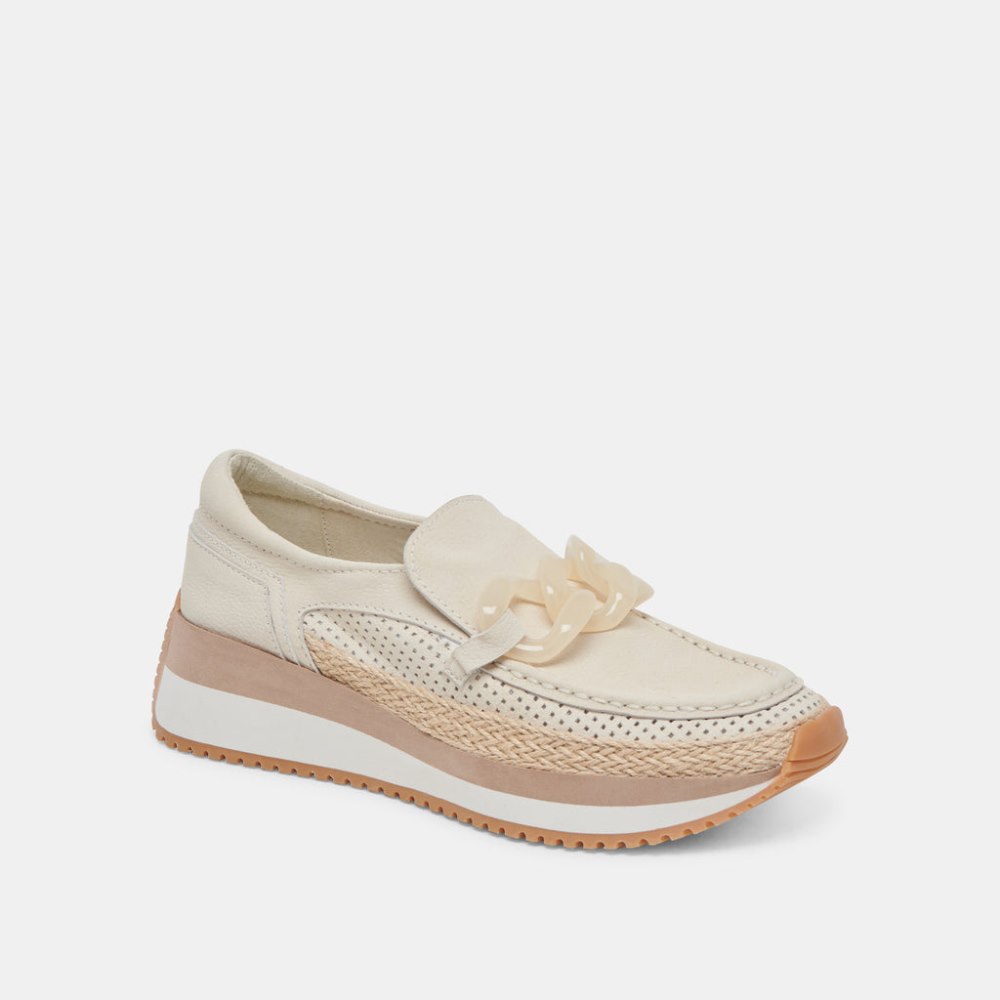 Dolce Vita Jadah Sneakers Ivory Nubuck