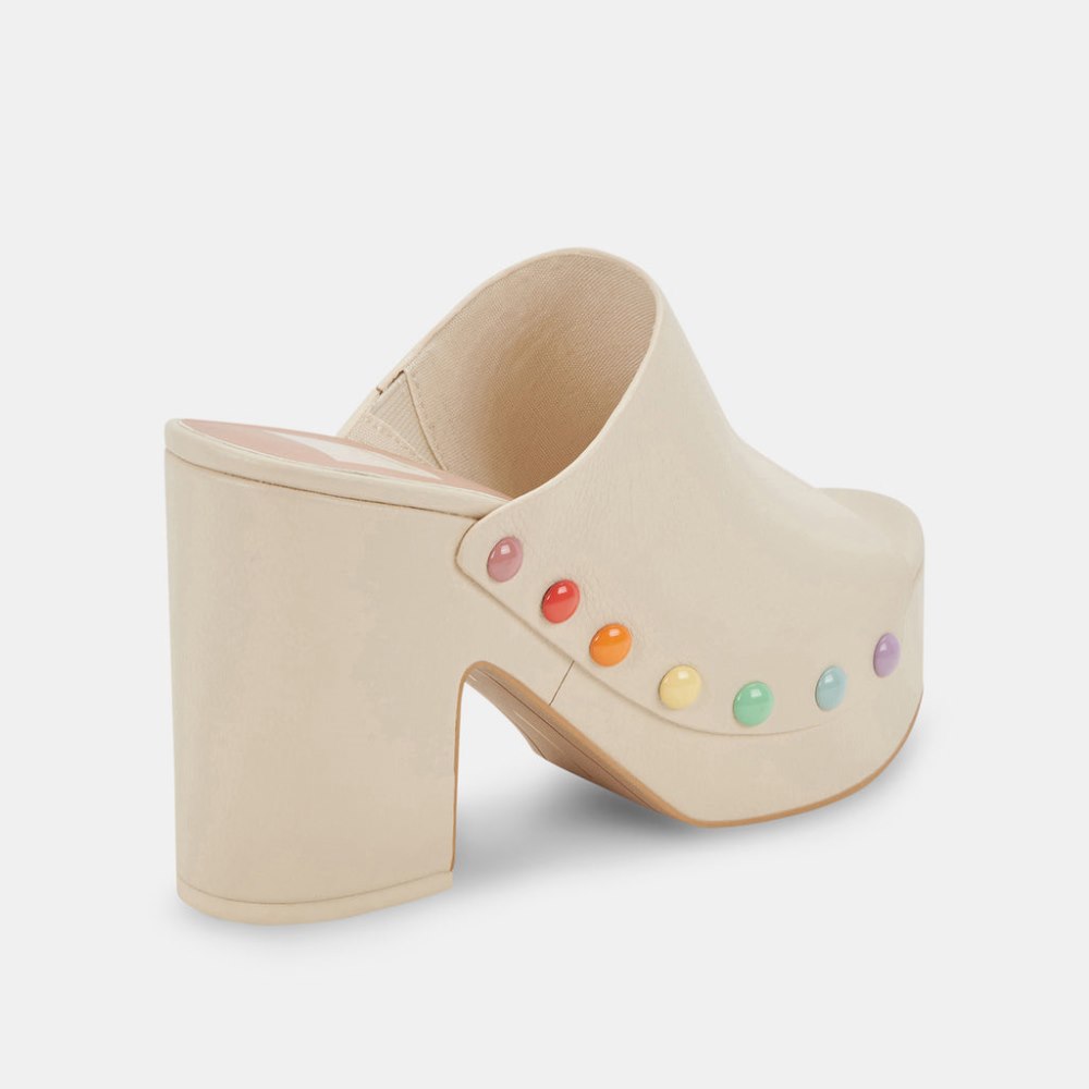 Dolce Vita Emol Pride Heels Ivory Leather