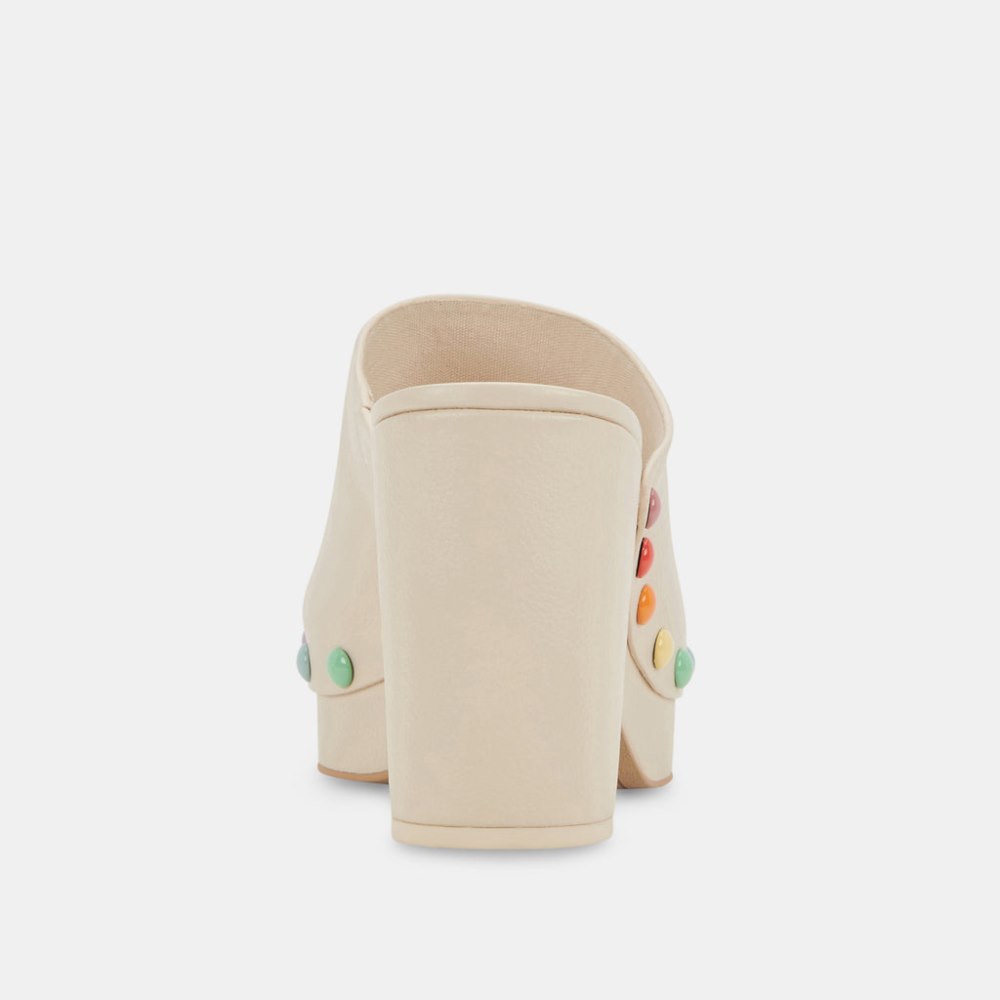Dolce Vita Emol Pride Heels Ivory Leather