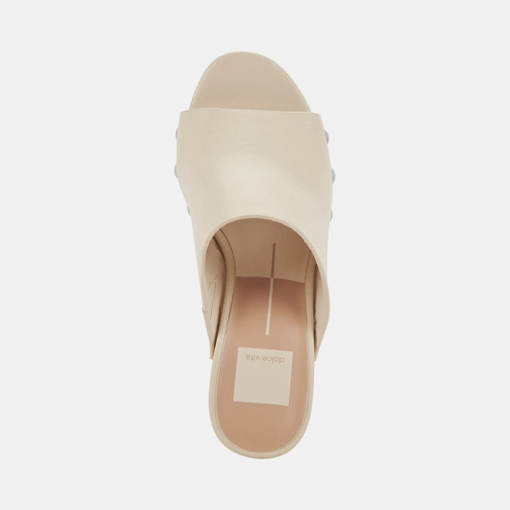 Dolce Vita Emol Pride Heels Ivory Leather