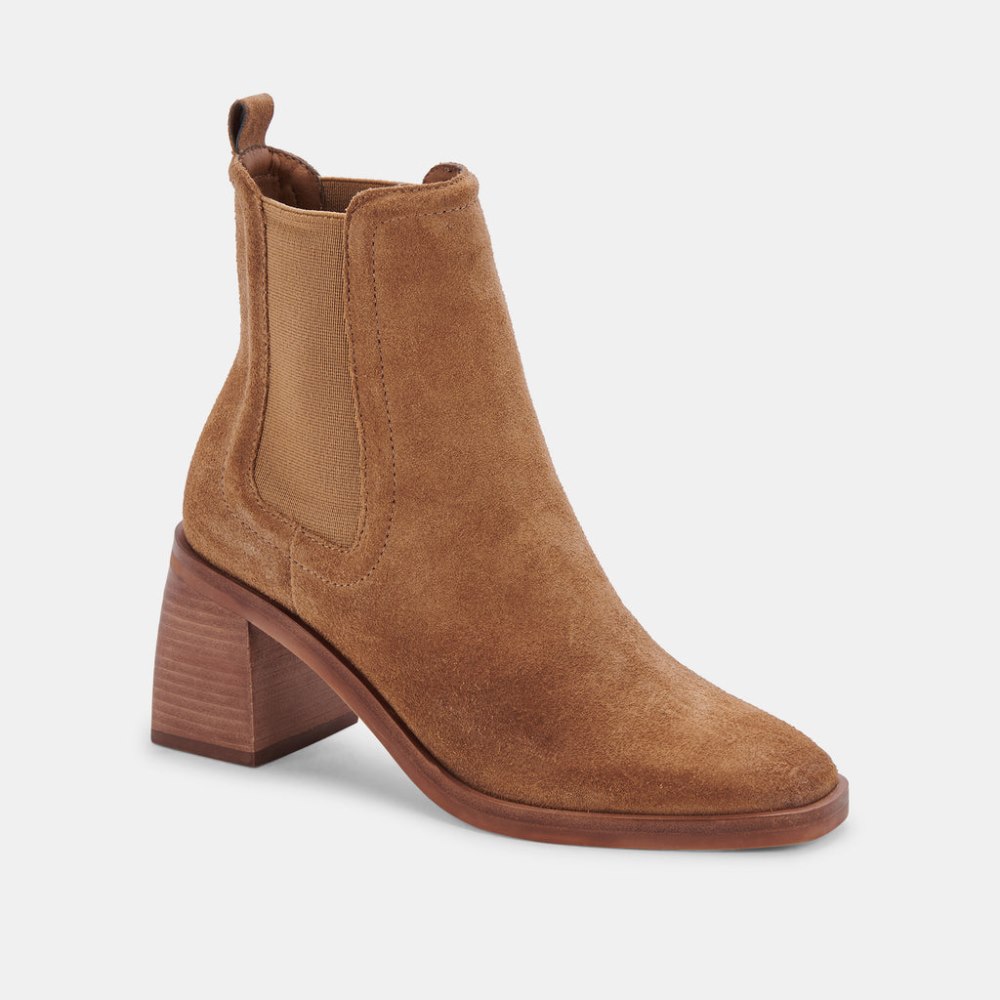 Dolce Vita Iliana Booties Dk Brown Suede