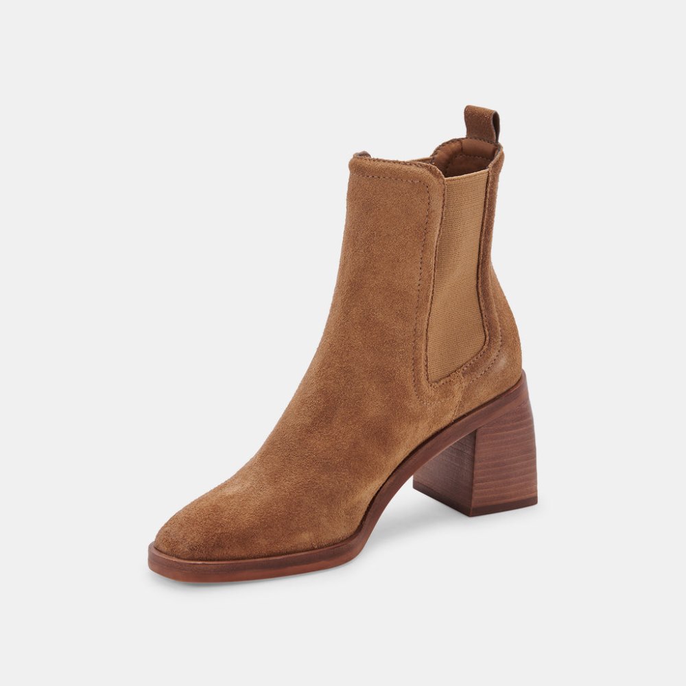 Dolce Vita Iliana Booties Dk Brown Suede