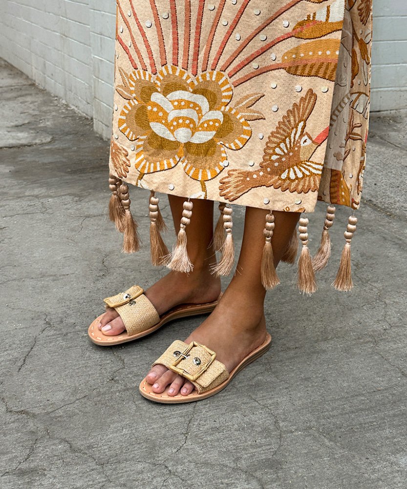 Dolce Vita Dasa Sandals Warm Natural Raffia