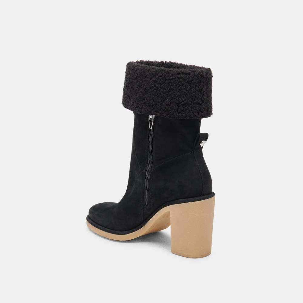 Dolce Vita Caddie Plush Boots Black Nubuck