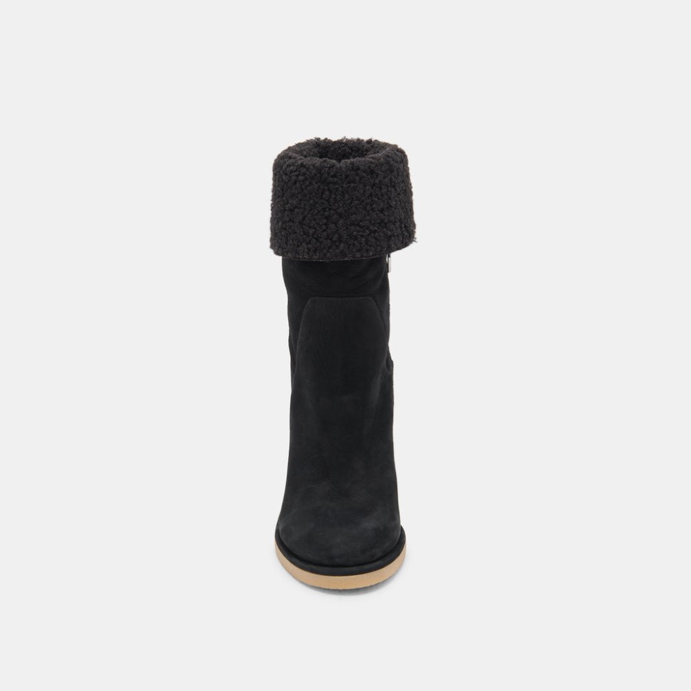 Dolce Vita Caddie Plush Boots Black Nubuck