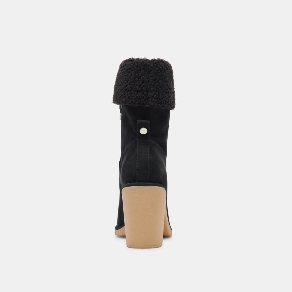 Dolce Vita Caddie Plush Boots Black Nubuck