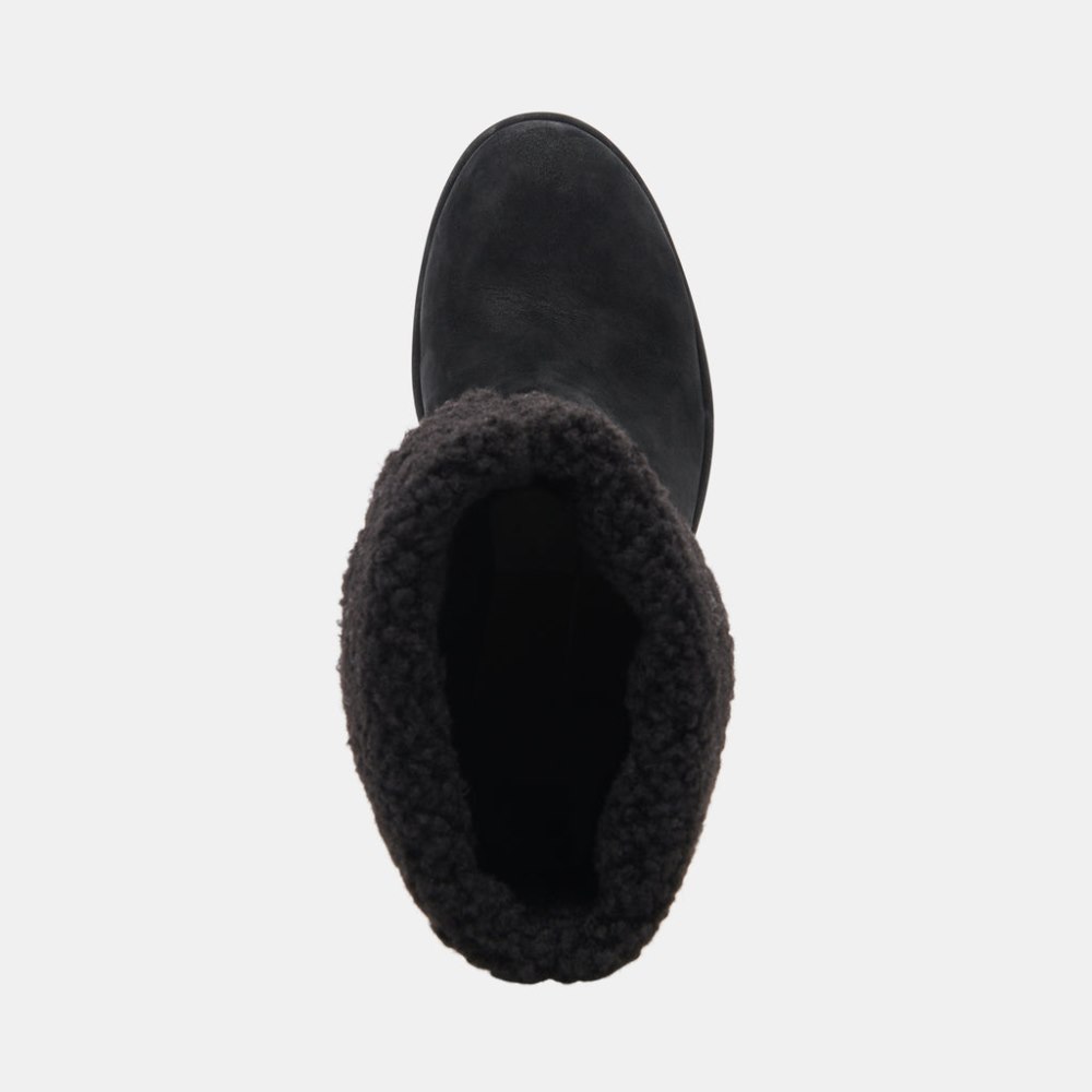 Dolce Vita Caddie Plush Boots Black Nubuck