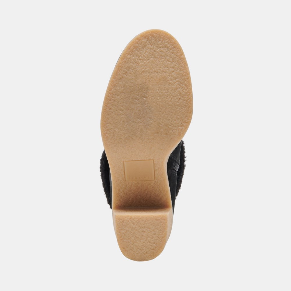 Dolce Vita Caddie Plush Boots Black Nubuck